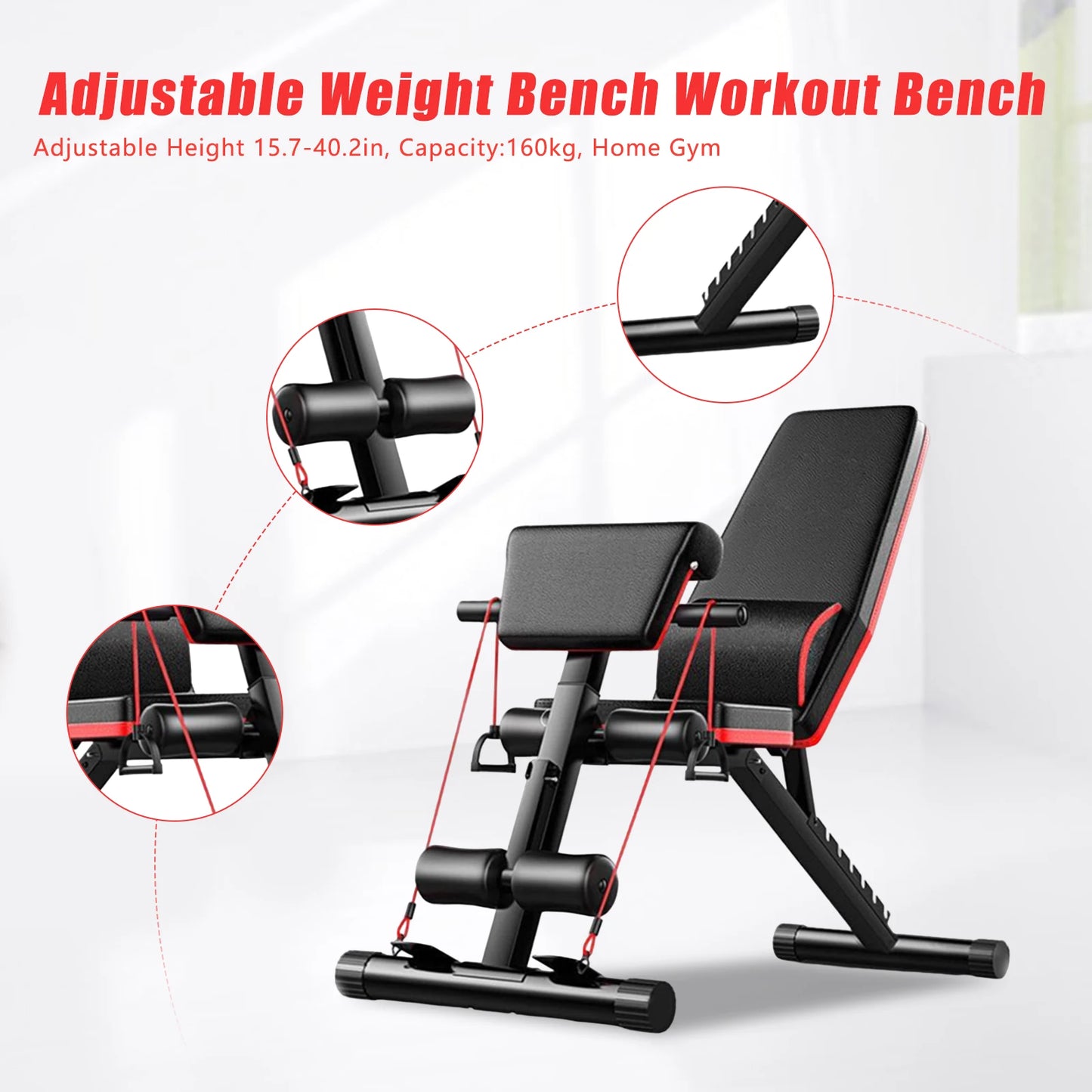 Adjustable Weight Bench Full Body