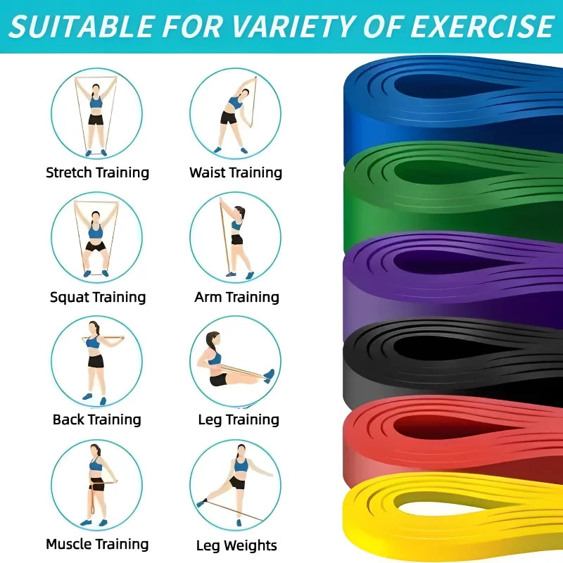 Elastic Band Resistance Strength Training Sports Fitness