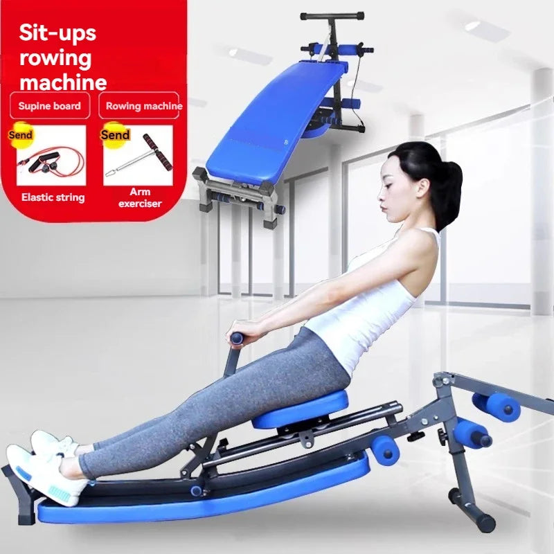 Sit-up rowing machine