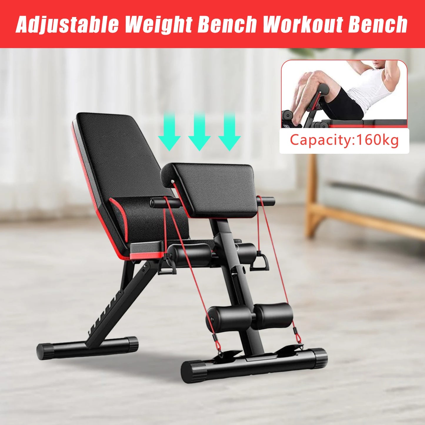 Adjustable Weight Bench Full Body